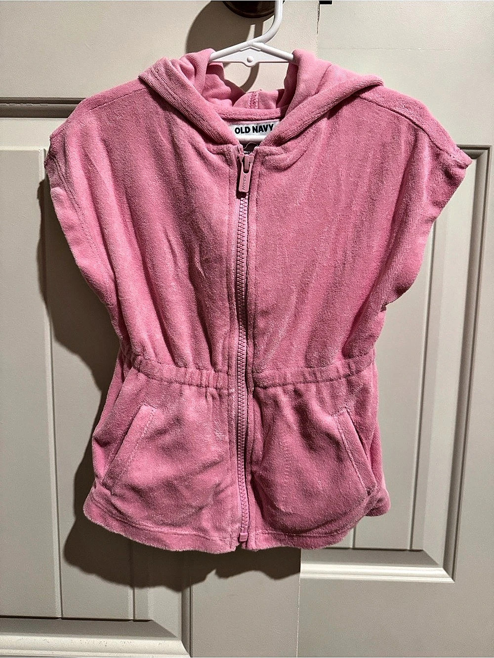 Old Navy Hooded Terry Swim Cover-Up Pink